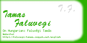 tamas faluvegi business card